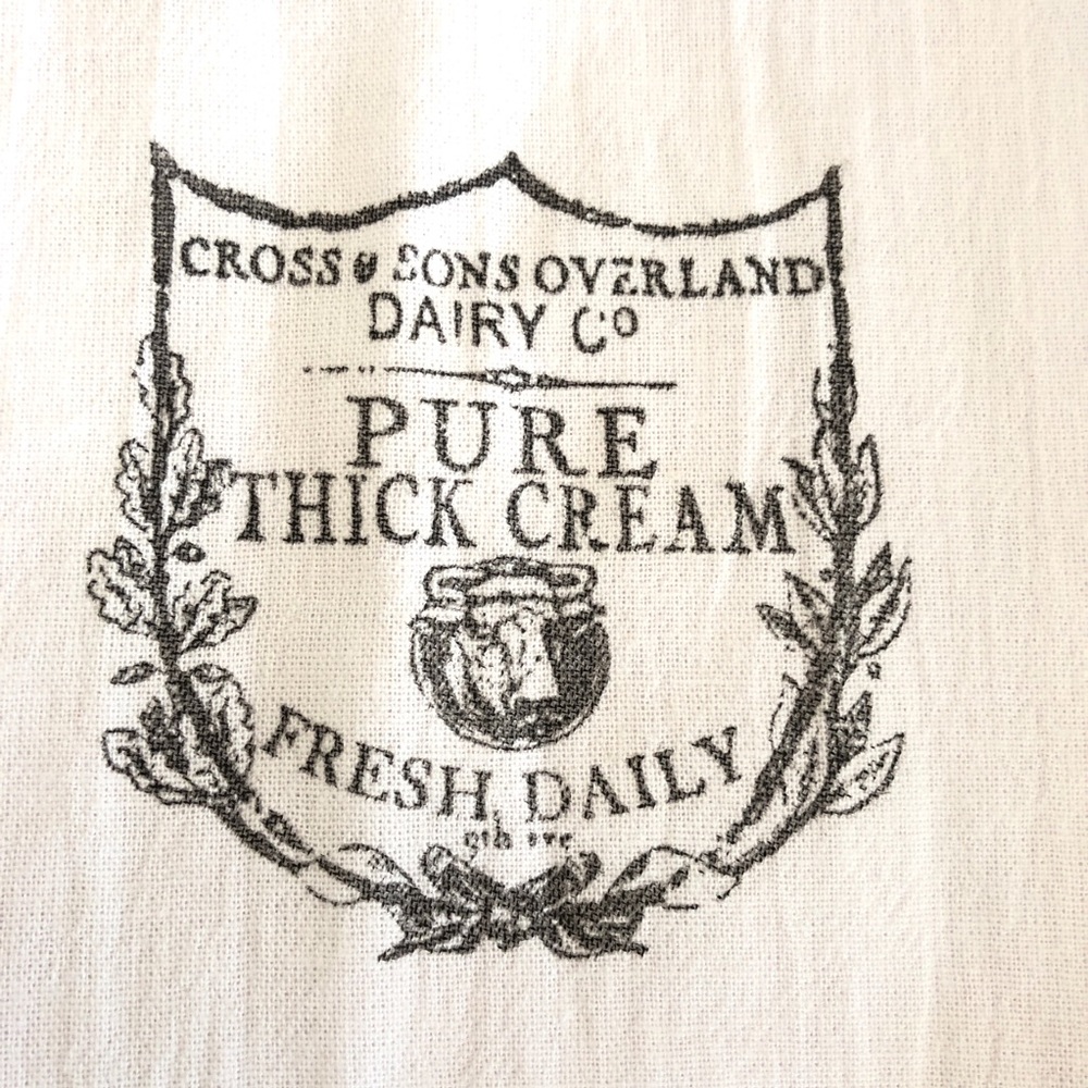 BUNDLE FRENCH FARMHOUSE FRENCH CREAMERY MODERN FARMHOUSE WHITE COTTON TO… - Picture 3 of 13